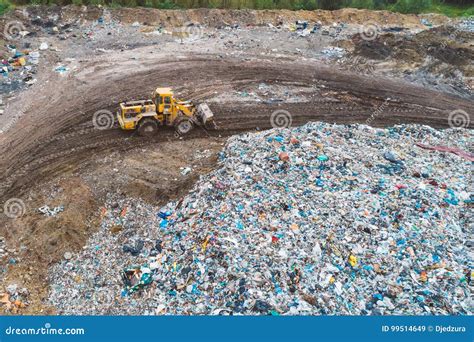 Aerial view of landfill stock image. Image of industrial - 99514649