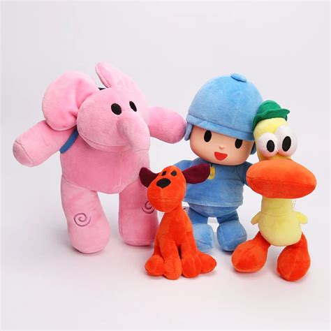 4pcs/set 12 25cm POCOYO Elly Pato Pocoyo Loula Stuffed Plush Toys Cute ...