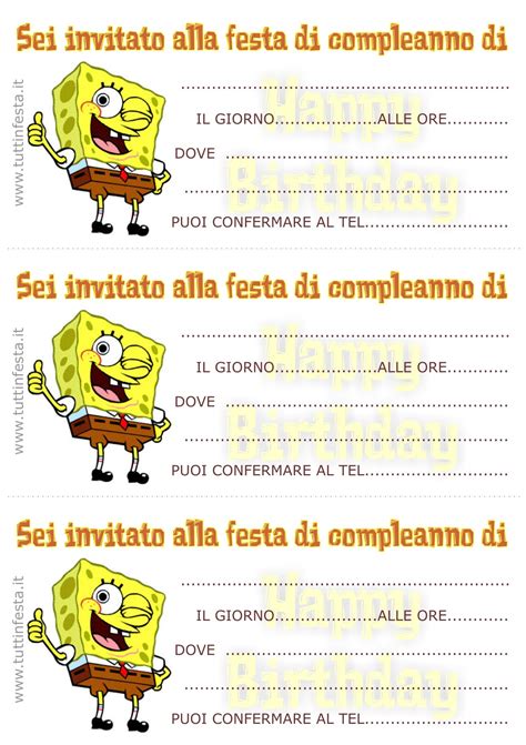 Biglietti Invito Per Compleanno Gratis