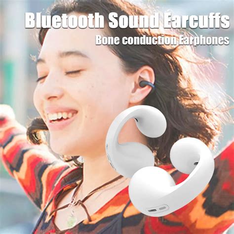 Bone Condu O Bluetooth Fone De Ouvido Brinco Clipe De Ouvido Sem Fio