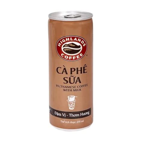 Cà Phê Sữa Highlands Coffee Lon 235ml