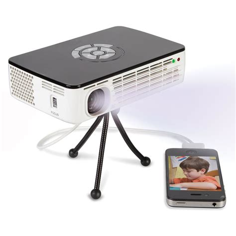 The Brightest Image Rechargeable Projector Hammacher Schlemmer