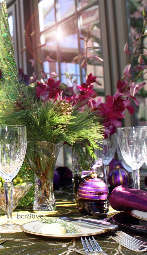 Creative Jewel Toned Holiday Table Decorating Be Creative