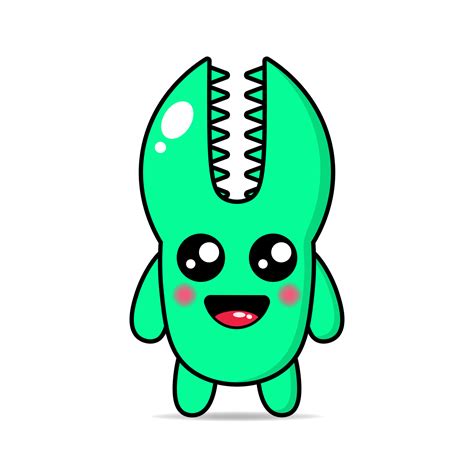 Cute Illustration Monsters Design Mascot Kawaii Vector Art At