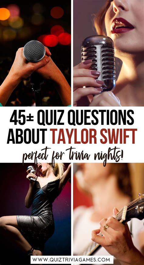 45 Taylor Swift Quiz Questions And Answers Quiz Trivia Games Taylor Swift Quiz Taylor