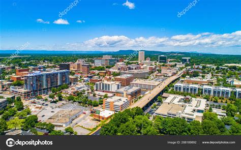 Downtown Greenville SC Aerial from Church Street — Stock Photo © Kevin ...