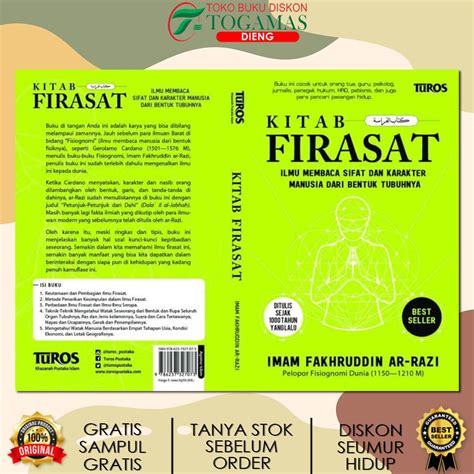 Jual Kitab Firasat Ilmu Membaca Sifat Dan Karakter Manusia Dari Bentuk