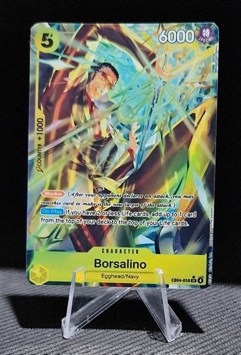 One Piece Character Custom Card Proxy Borsalino EB04-058 Alt - Etsy