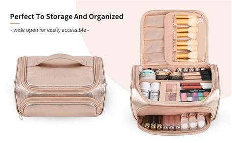 Amazon Cubetastic Cosmetic Bag For Women Travel Makeup Bag With