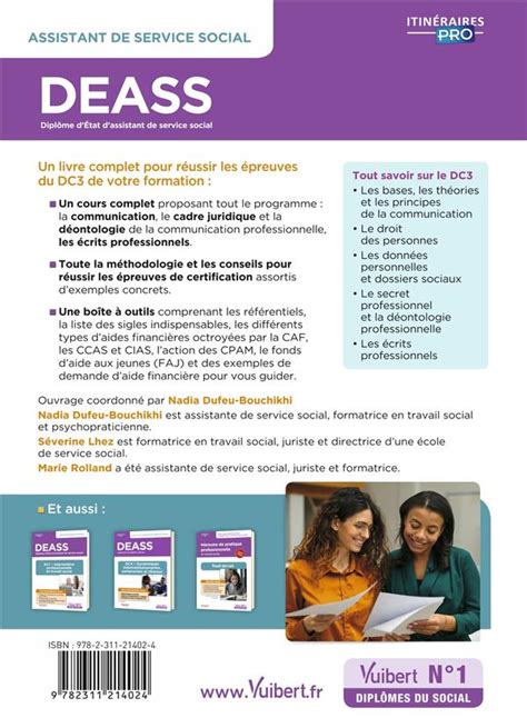 Deass Dc3 Communication Professionnelle En Travail Social Diplome D