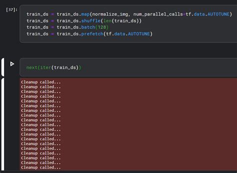 Python Cleanup Called While Loading Mnist Datasets Stack Overflow