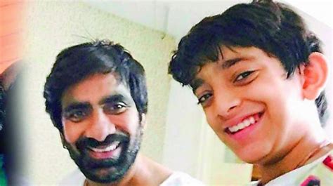 Ravi Teja SOn Mahadhan Tollywood Debut With Raja The Great Movie