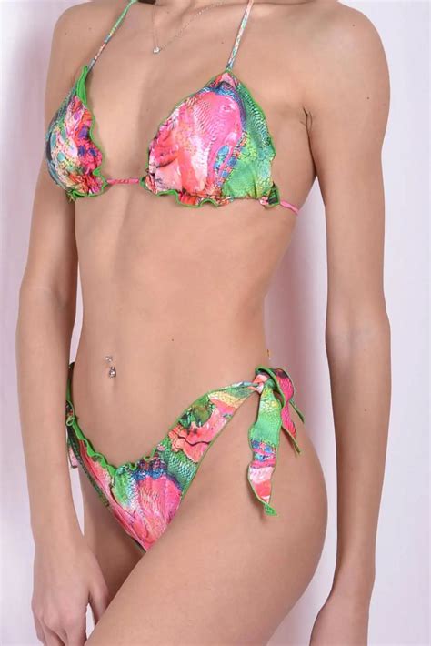 Bikini Triangolo E Slip Frou Frou Velvet Snack