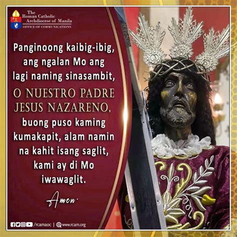 Nuestro Padre Jesus Nazareno Panginoong Kaibig Ibig Ang Ngalan Mo Ang