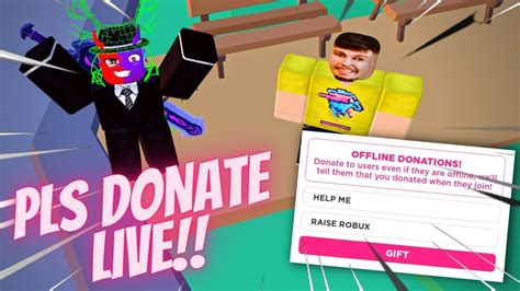 PLS DONATE LIVE STREAM DONATING AND RAISING WITH VIEWERS Roblox