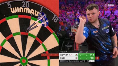 PDC Darts On Twitter CLAYTON TOO STRONG FOR ROCK A Very Good