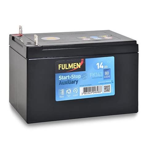 Fulmen Batterie Voiture Fulmen Start Stop Auxiliary Fk V Ah