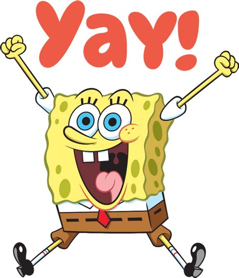 224485 Spongebob Squarepants Yay Sticker 4bb396 Spongebob Yay
