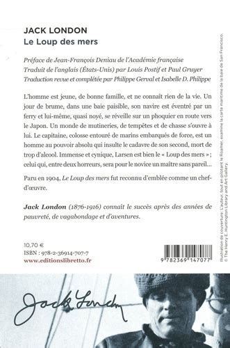 Le Loup Des Mers De Jack London Poche Livre Decitre