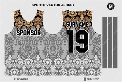 sports jersey template ready  print premium vector