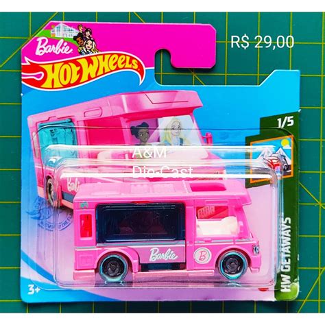Miniatura Carrinho Hot Wheels BARBIE DREAM CAMPER Shopee Brasil