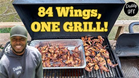 Grilling 84 Chicken Wings Two Zone Charcoal Method With Pecan Smoke Youtube