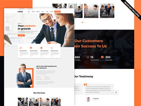 Corporate Business Landing Page By Ixdesignlab EpicPxls