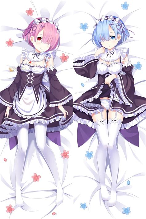 Anime Pillow Re Zero Kara Hajimeru Isekai Seikatsu Rem Ram Hugging Body Pillow Cover Case Home