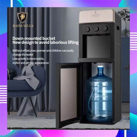 KAISA Villa Water Dispenser Bottom Tank Load Hot Cold Warm Dispenser Pure Drinking Water JD88