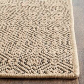 Gracie Oaks Nicholson Geometric Handmade Flatweave Jute Sisal Natural