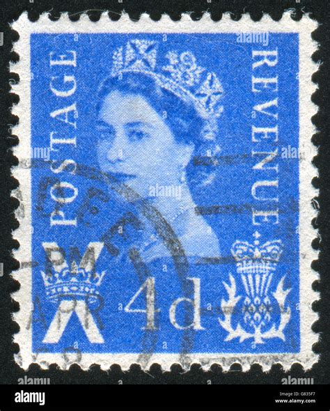 Great Britain Circa Stamp Printed By Great Britain Shows Queen