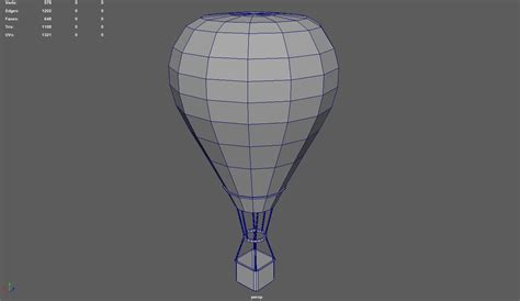 D Low Poly Hot Air Balloon Model Turbosquid