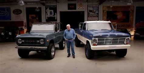 Jay Leno Drives 300K Velocity Modern Classics Bronco And F 250 Ford