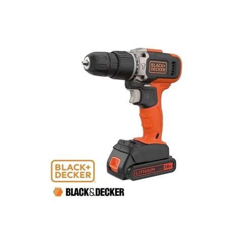 Trapano Avvitatore A Batteria C Percussione V Litio Black Decker