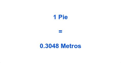 Convertir 1 Pies A Metros 1 Pies En Metros