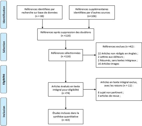 Diagramme de flux détaillant le processus d identification et de