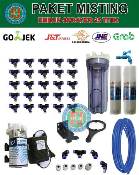 Jual Mesin Embun Walet Lengkap Set Titik Nozzle Sprayer Misting