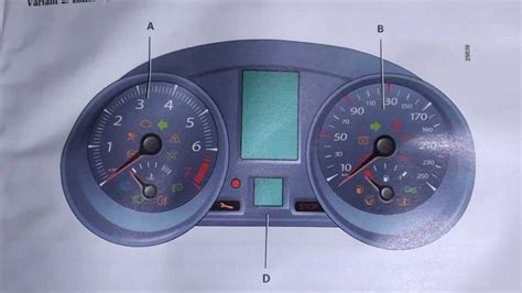 Renault Trafic Warning Lights Symbols