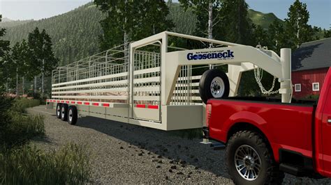 32FT GOOSENECK TRAILER V2.1 – FS22 mod