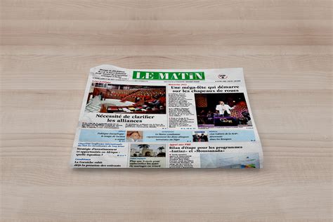 Newspaper Le Matin (Morocco) on Behance