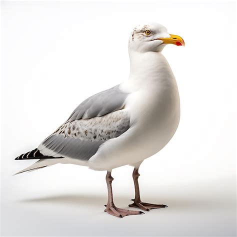 Premium Ai Image Beautiful Seagull Bird On White Background