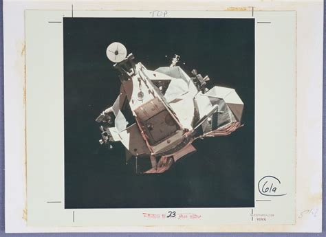 At Auction Apollo Nasa Lunar Module Red Numbered Photo Lab Proof