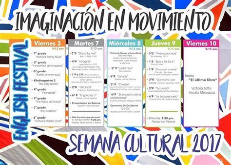 Ma Ana Es El English Festival Y El Martes Inicia La Semana Cultural La