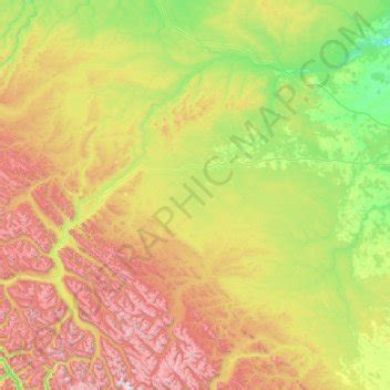 Yellowhead County topographic map, elevation, terrain