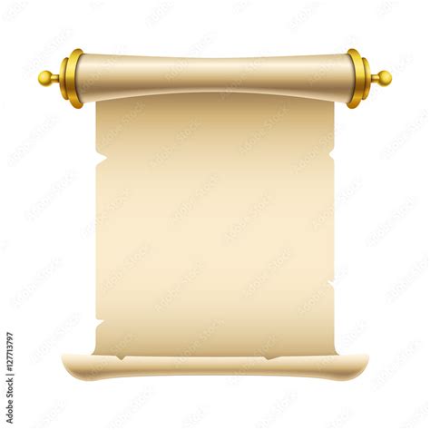 Ancient scroll illustration with place for your text. Eps10 vector template. Stock Vector ...