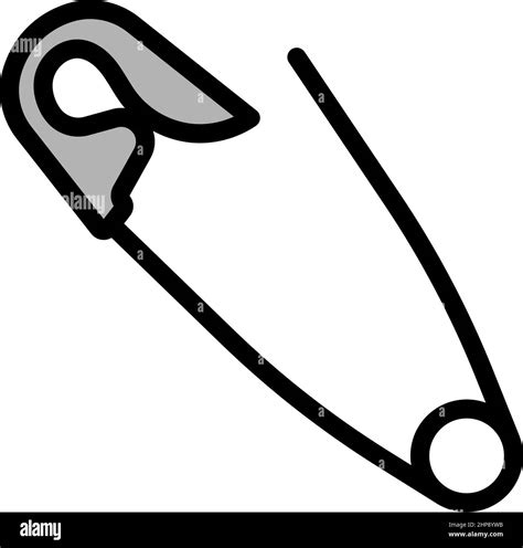 Safety Pin Icon Stock Vector Images Alamy