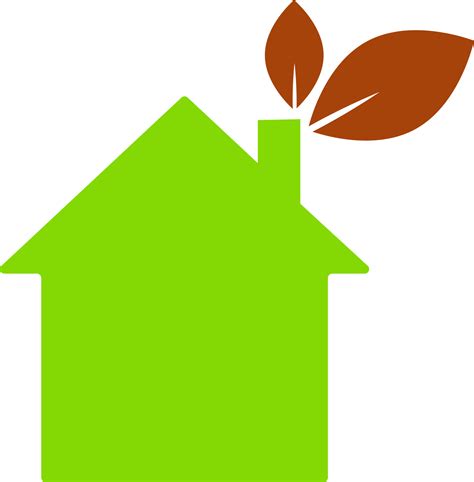 Green Home With Leaf Ecofriendly Icon 15698292 PNG