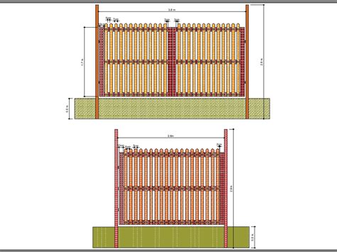 Portón de madera en AutoCAD Descargar CAD gratis 67 78 KB Bibliocad