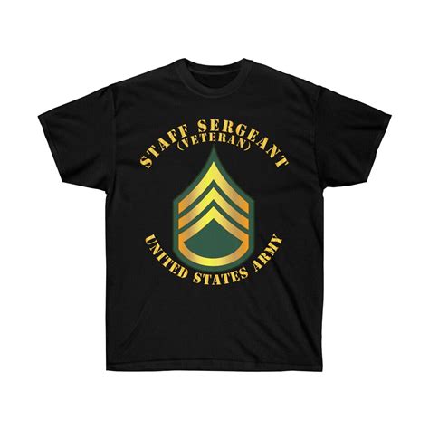 Classic Unisex Ultra Cotton Tee Army Staff Sergeant Ssg