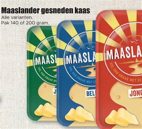 Maaslander Gesneden Kaas Alle Varianten Aanbieding Bij Dirk